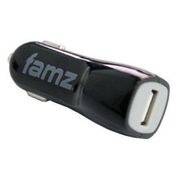 Cargador de coche salida USB 1A color negro