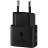 Samsung cargador de red original USB-C GAN carga rápida PD 25W (EP-T2510NBE) negro