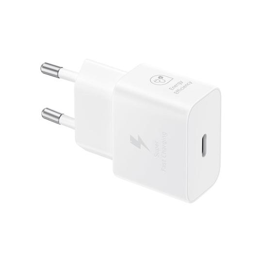 Samsung cargador de red original USB-C GAN carga rápida PD 25W (EP-T2510NWE) blanco