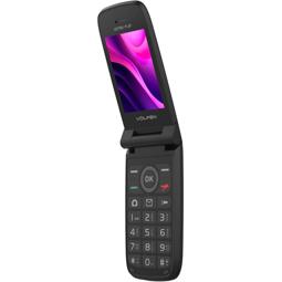 Volfen Astro Flip 4G - Teléfono Móvil con Tapa para Mayores negro