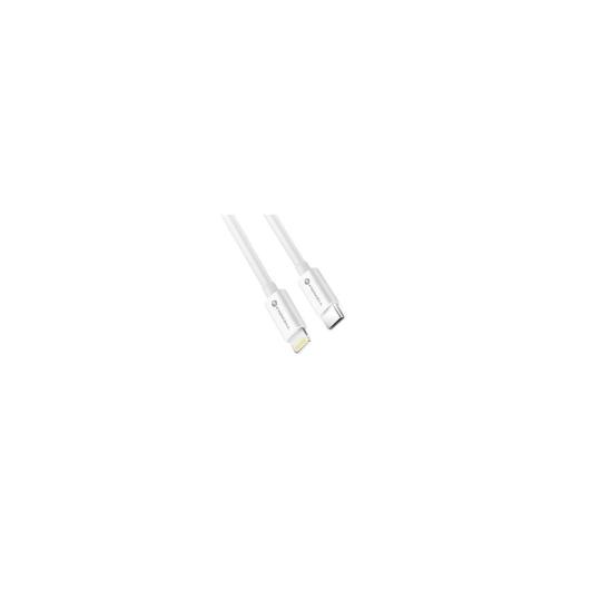 Cable USB-C a Lightning PD 30W MFI Forcell blanco