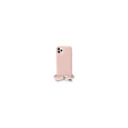 Funda colgante con cuerda para iPhone 11 Pro silicona premium rosa