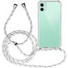 Funda colgante con cuerda para iPhone 11 Pro Max blanco y gris