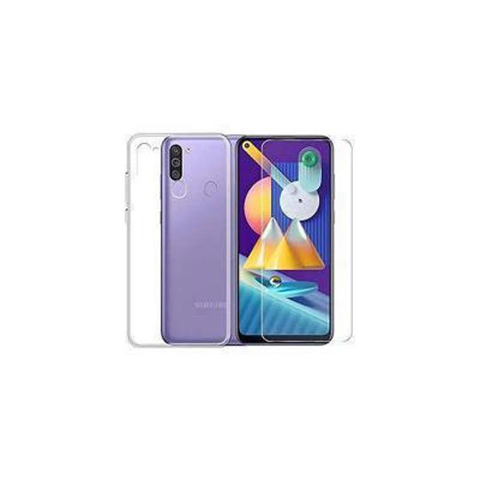 Protector cristal templado + funda silicona Samsung Galaxy M11 / A11