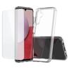 Protector cristal templado + carcasa híbrida Samsung Galaxy A14 4G / A14 5G transparente