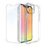 Protector cristal templado + carcasa híbrida iPhone 14 transparente