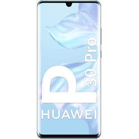 Maqueta original Huawei P30 Pro con simulación de pantalla encendida, color blanco
