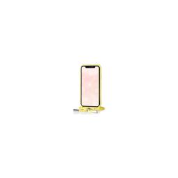 Funda colgante con cuerda para iPhone 11 Pro Max silicona premium amarillo