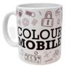 Taza de cerámica 350ml blanca con personailzación COLOURMOBILE