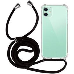 Funda colgante con cuerda para iPhone XR negro