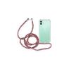 Funda colgante con cuerda para iPhone 11 burdeos y azul