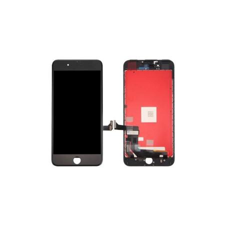 Pantalla completa iPhone 7, alta calidad, con soporte de cámara/sensores, color negro