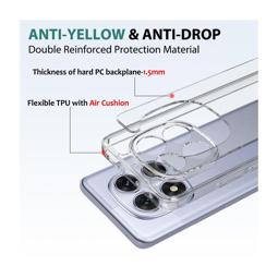 Carcasa Xiaomi Redmi Note 14 Pro 5G hybrid (bumper + trasera transparente) transparente