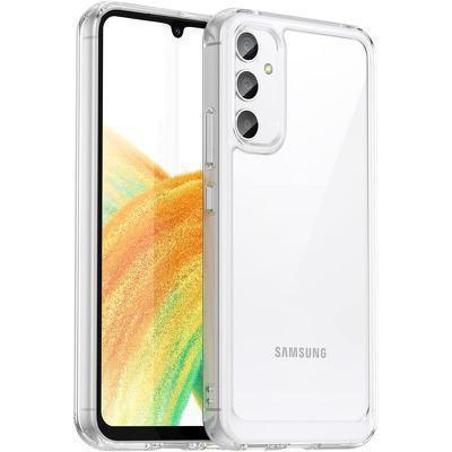 Protector cristal templado + carcasa híbrida Samsung Galaxy A54 5G transparente