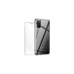Protector cristal templado + Funda Silicona Samsung Galaxy A02s / A03s