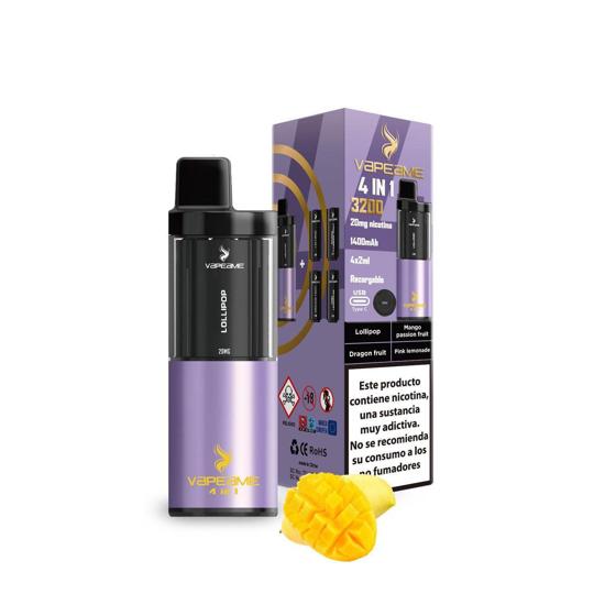 Vaper recargable con 4 cápsulas Exotic Sweet 2% nicotina