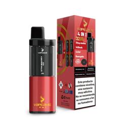 Vaper recargable con 4 cápsulas Red Rush 2% nicotina