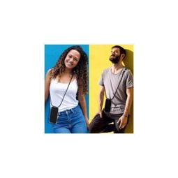 Funda colgante con cuerda para iPhone SE (2020) / iPhone 8 / iPhone 7 burdeos