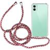 Funda colgante con cuerda para iPhone 11 Pro burdeos y azul