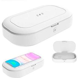 Cargador inalámbrico con caja esterilizadora blanco