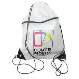 Mochila de cordones con personalización COLOURMOBILE blanco