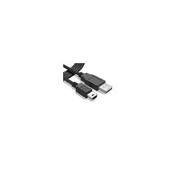 Cable mini USB para dispositivos compatibles USB, mando PlayStation 3, PSP, cámaras, HDD, etc negro