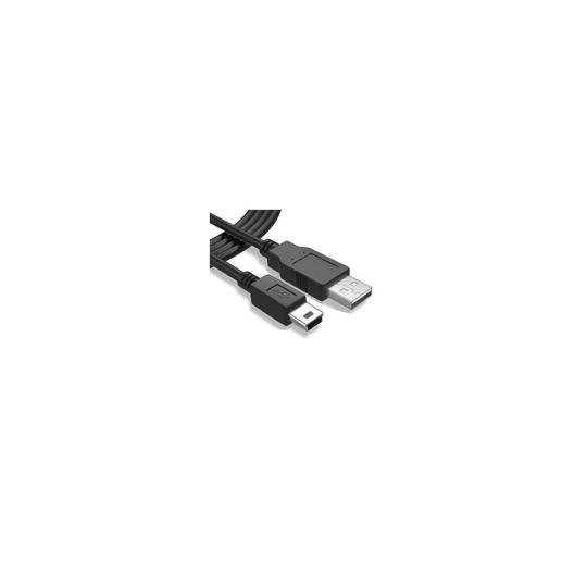 Cable mini USB para dispositivos compatibles USB, mando PlayStation 3, PSP, cámaras, HDD, etc negro