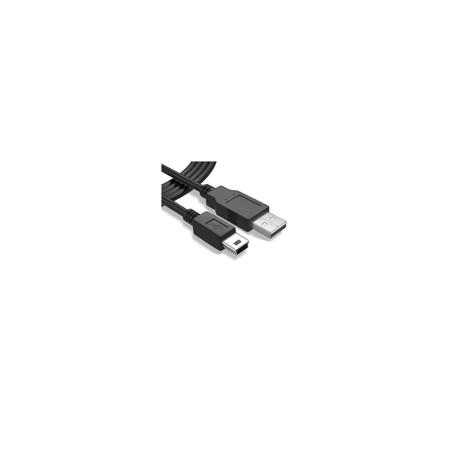 Cable mini USB para dispositivos compatibles USB, mando PlayStation 3, PSP, cámaras, HDD, etc negro