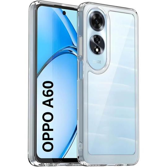 Carcasa Oppo A60 hybrid (bumper + trasera transparente) transparente
