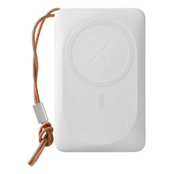 Power bank 10.000 mAh con carga rápida 22,5 W y carga inalámbrica MagSafe 15W blanco