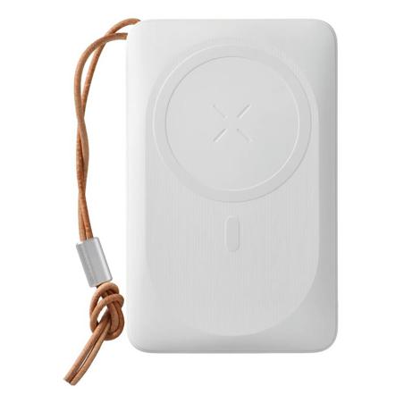 Power bank 10.000 mAh con carga rápida 22,5 W y carga inalámbrica MagSafe 15W blanco