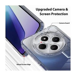 Carcasa Xiaomi Redmi 14C hybrid (bumper + trasera transparente) transparente