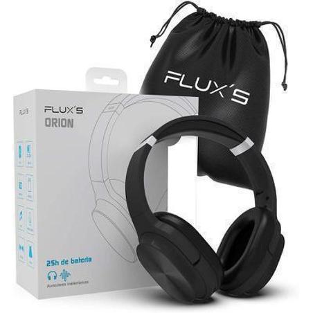 Auriculares inalámbricos Flux's Orion Bluetooth 5.0, Admite tarjeta MicroSD, Radio FM, color negro