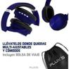 Auriculares inalámbricos Flux's Orion Bluetooth 5.0, Admite tarjeta MicroSD, Radio FM, color azul