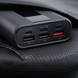 Power bank 20.000 mAh con carga rápida PD 22,5 W – USB-C y 3 puertos USB negro