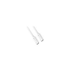Cable USB-C a USB-C PD hasta 100W 3A, Forcell 2 metro blanco blanco