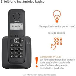 DECT Gigaset A116 negro