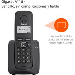 DECT Gigaset A116 negro