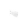 Samsung cargador de red original USB-C GAN carga rápida PD 25W (EP-T2510XWEGEU) + cable USB-C a USB-C blanco