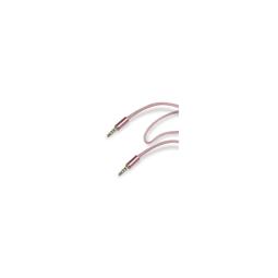 Cable de audio Jack 3,5mm macho-macho Gold Collection rosa