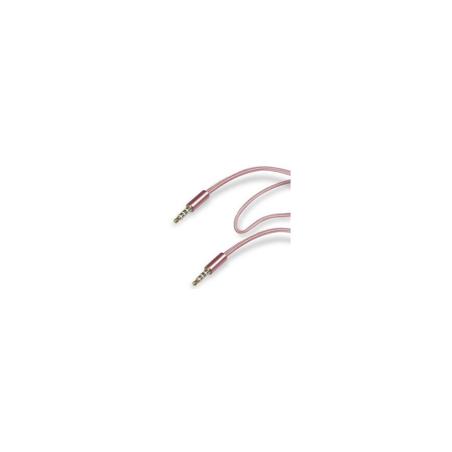 Cable de audio Jack 3,5mm macho-macho Gold Collection rosa