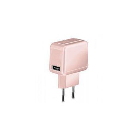 Cargador de red SBS Gold Collection USB 1.000mAh rosa