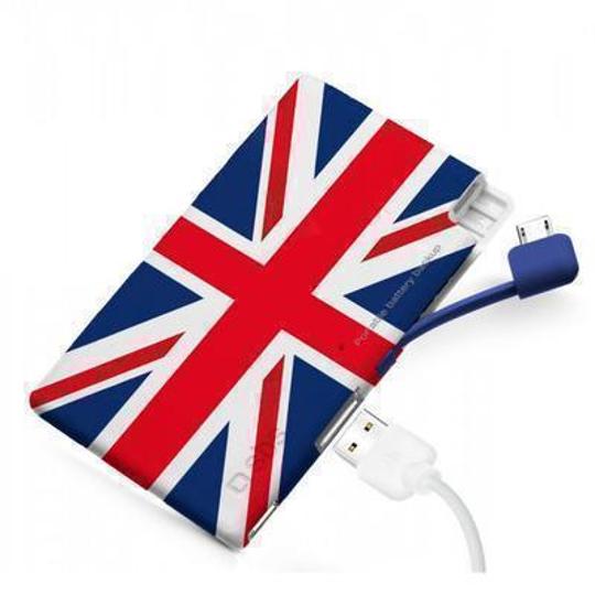 Batería externa universal extraslim 2.200mAh SBS bandera UK