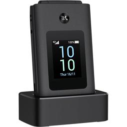 TCL Onetouch 4043D Teléfono de fácil uso, con teclas grandes, linterna, 4G negro