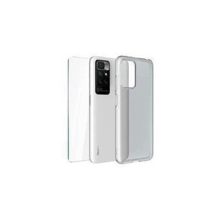 Protector cristal templado + carcasa híbrida Xiaomi Redmi 10 transparente