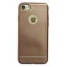 Funda silicona gel iPhone 7 / iPhone 8 metálica rosa
