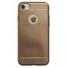 Funda silicona gel iPhone 7 / iPhone 8 metálica dorado