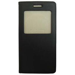 Funda de piel libro premium iPhone 6s Plus / 6 Plus con ventana S-View negro