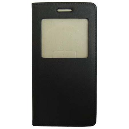 Funda de piel libro premium iPhone 6s Plus / 6 Plus con ventana S-View negro