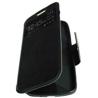 Funda de piel Samsung Galaxy Core 4G G386 libro con ventana S-View negra